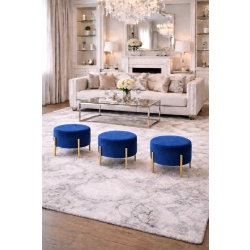 Pufa Okrągłą Noga Złota Matowa  Kolory Rozmiary Fi 35 - 40 - 45 - 50 - 55 - 60 - 65 - 70 - 75 - 80 - 85 - 90 - 95 - 100 cm